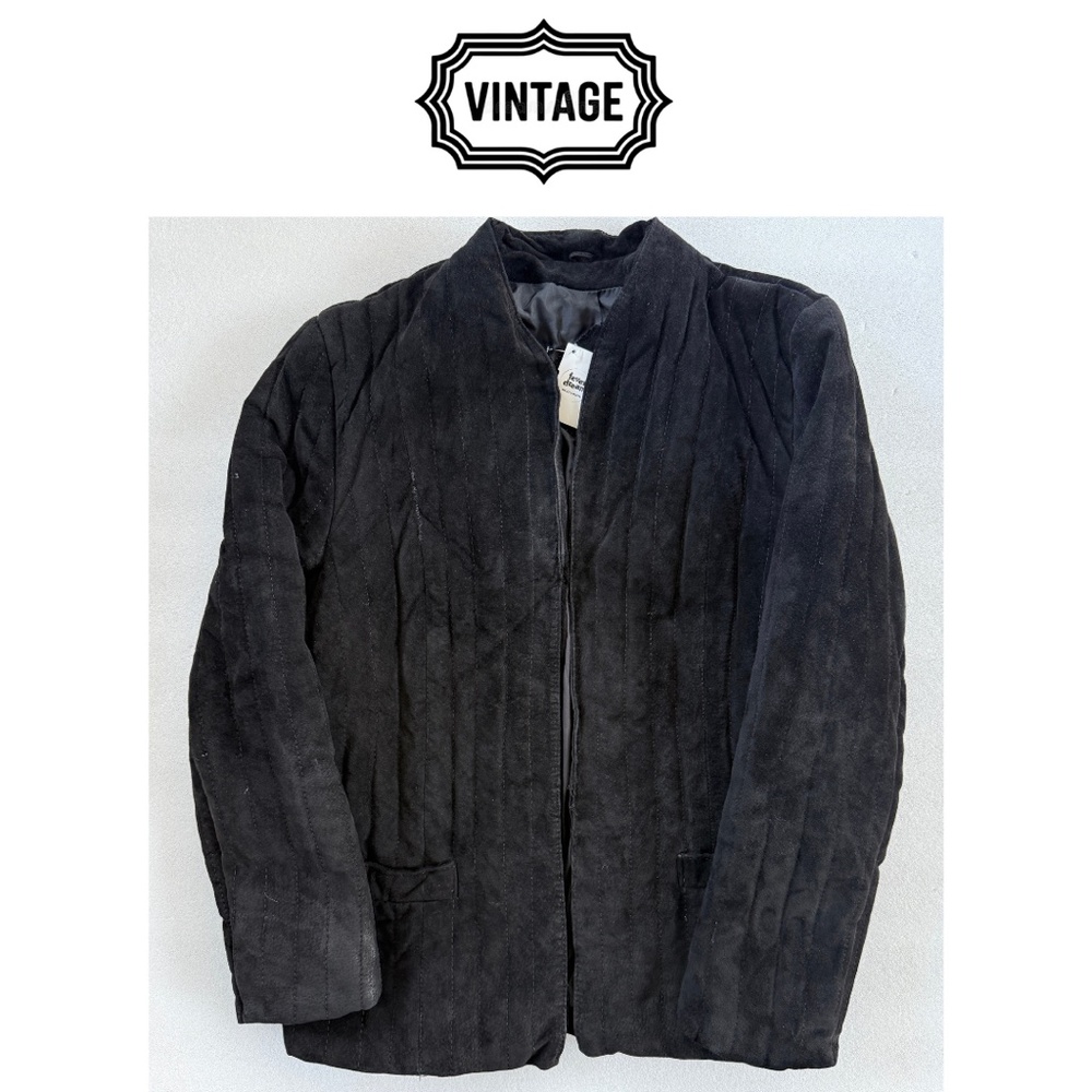 VINTAGE MS Sport Quilted Leather / Suede Jacket